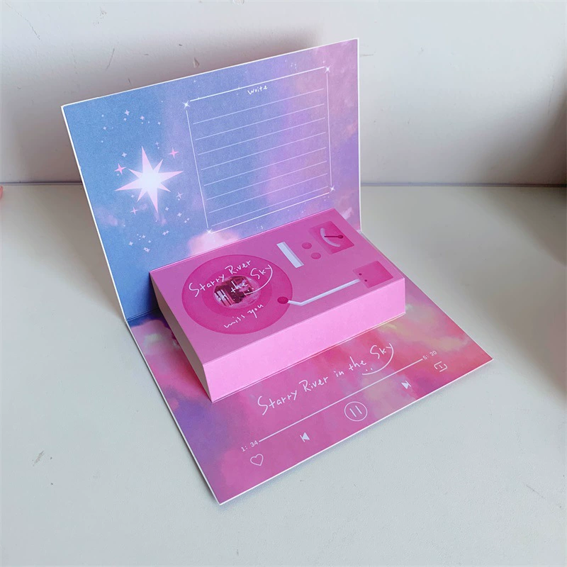 Christmas brand cute three dimensional postcard, Birthday gift -> Рождественская брендовая милая трехмерная открытка, подарок на день рождения