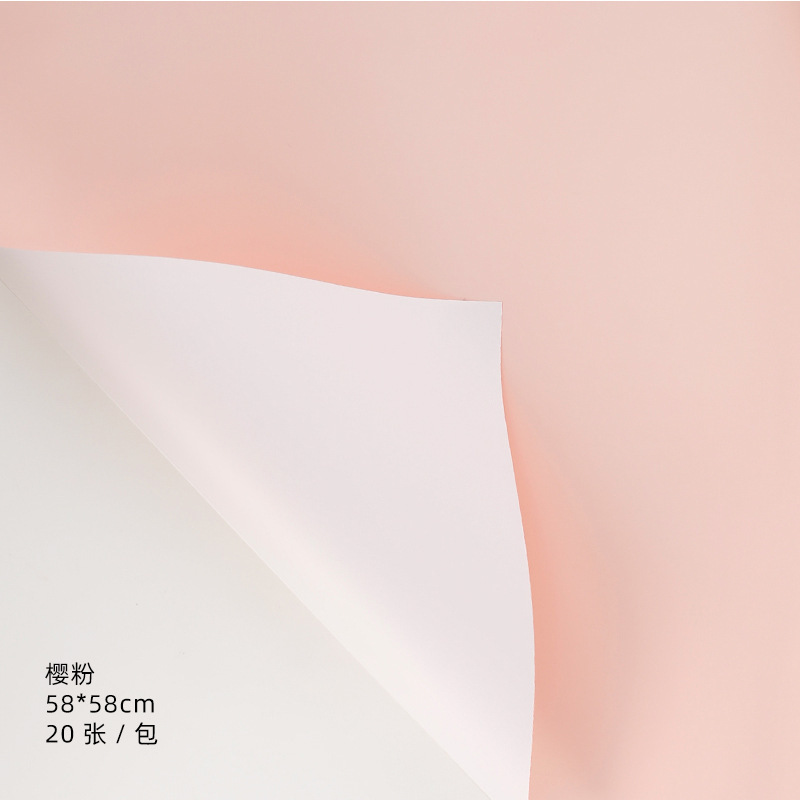 Tangde fábrica directa de doble cara de dos colores papel Ouya engrosada impermeable regalo flor papel de embalaje al por mayor