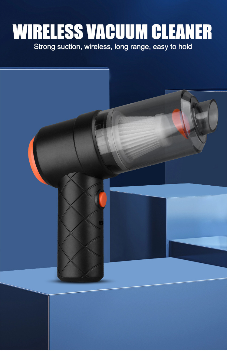 Cross-border car vacuum cleaner suction and blowing integrated dual-use wireless super suction handheld high-power rechargeable dust blower