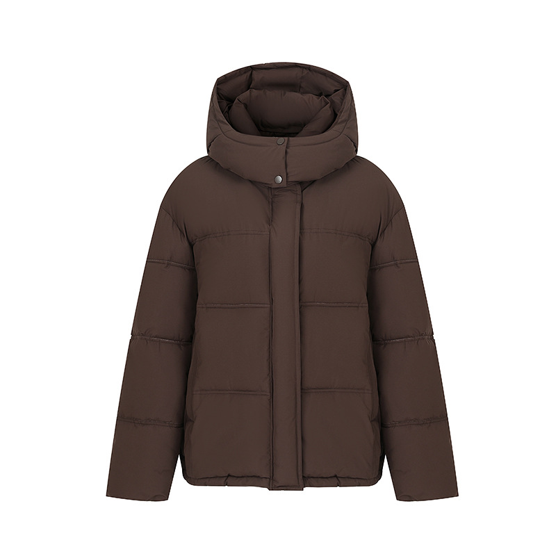 2025 nueva ropa de pan de invierno corto nuevo encapuchado grueso suelto ropa de pan abrigo de algodón nuevo algodón