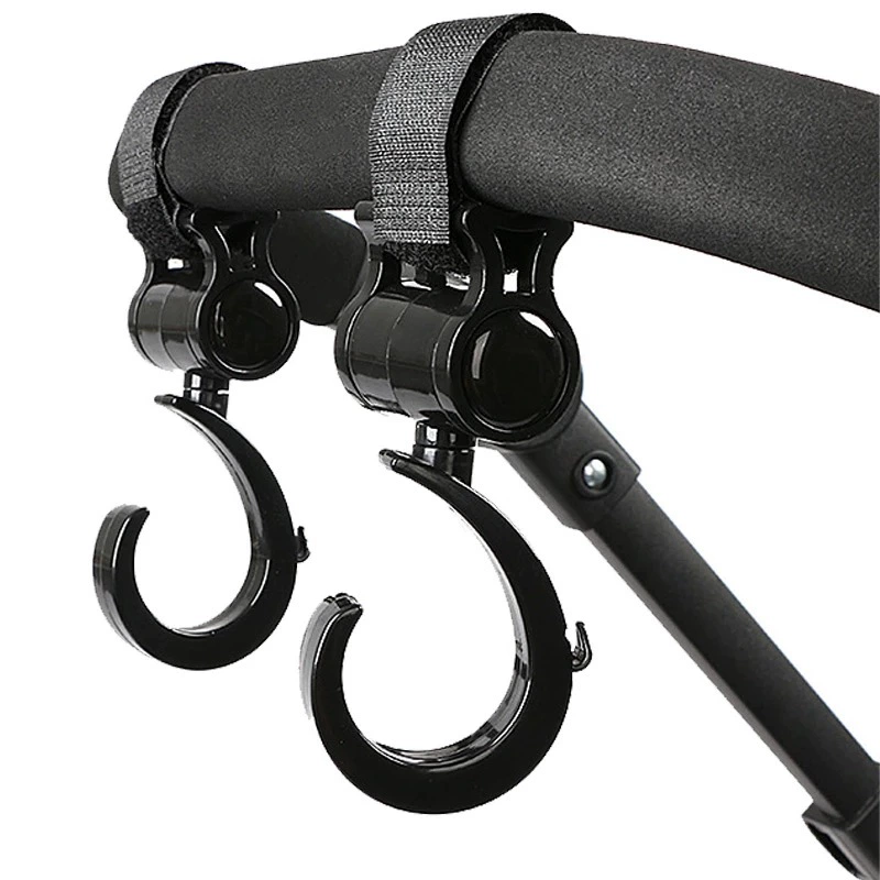 Детская коляска крючок для коляски аксессуары 360 градусов большой крючок зонтик тележка липучка крючок 2