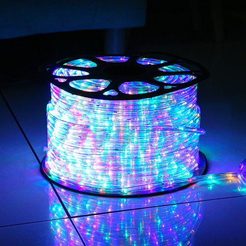 Manufacturer's Rainbow Tube LED Round Two-String Light String Light Strips Outdoor Waterproof Lighting Festival Neon Light Flexible
