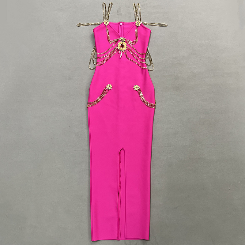 Elegant Women's Bandage Evening Dress For Formal Prom Occasions_voghion.com