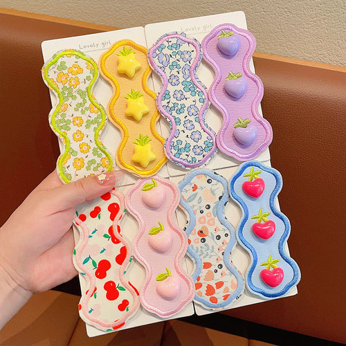 Children's hair breakage magic bangs sticker baby fresh adhesive sticker girl sweet magic sticker head accessory girl hair accessory