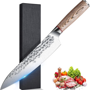 Amazon 8inch Chef's Knife Professional Hand-Forged Japanese Chef's Knife Home Kitchen Meat and Vegetable Cutting Knife