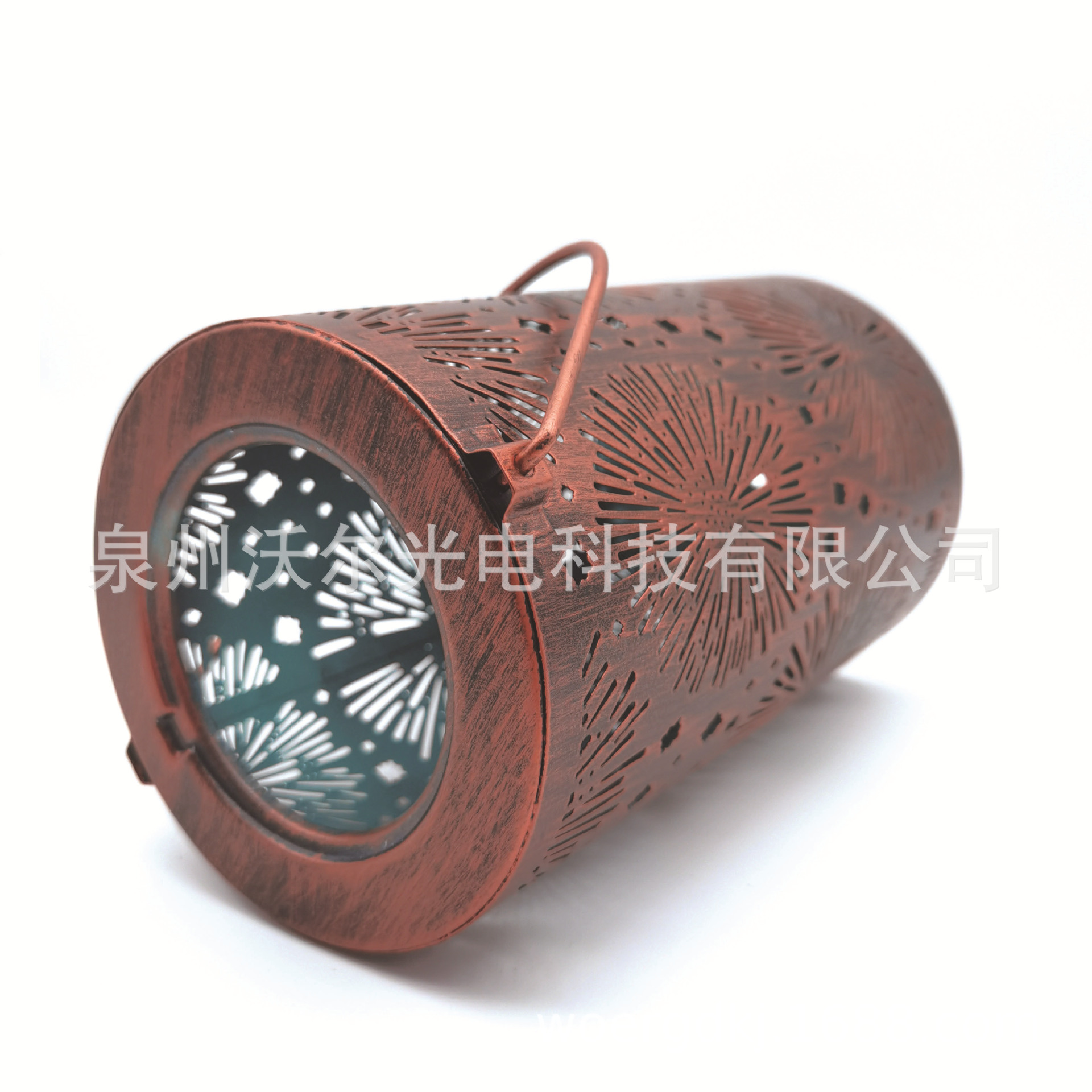 亚马逊热销LED 婚庆烟花 镂空太阳能灯笼 庭院装饰灯草坪灯挂树灯