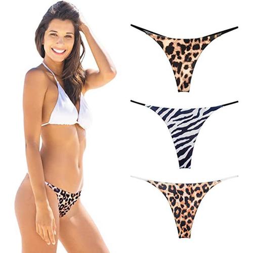 European and American foreign trade seamless women's sexy underwear panties low-waist sports fitness thong women's double-layer thin strap t-pants