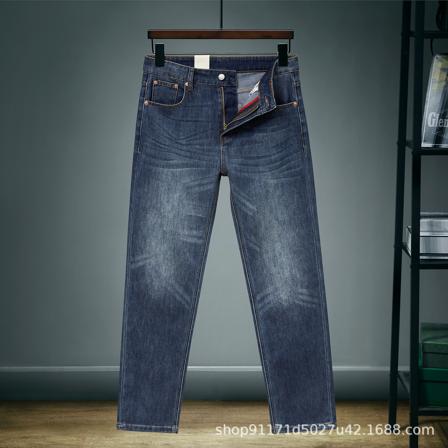 505 dark blue zipper model