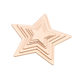 Home Decoration Handmade DIY Shaped Wood Chip Love Square Round Wood Geometric Wood Chip Laser Cutting