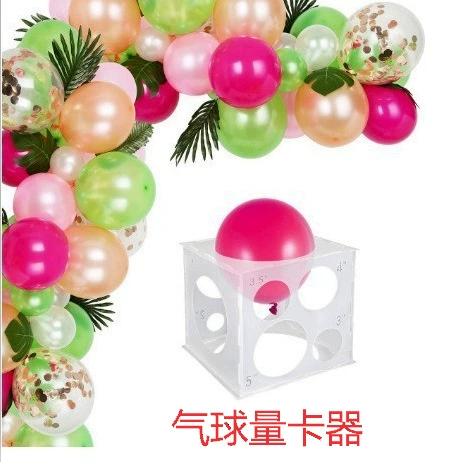 Воздушный шар Измерительная коробка Пластиковая измерительная коробка для измерения шаров Размер воздушного шара измерительная коробка для шаров Измерительная коробка для шаров 9 отверстий