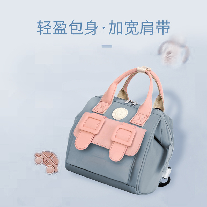 マミーバッグ工場直売新型母子バッグ大容量哺乳瓶乾湿分離耐摩耗性防水尿パッド保温袋