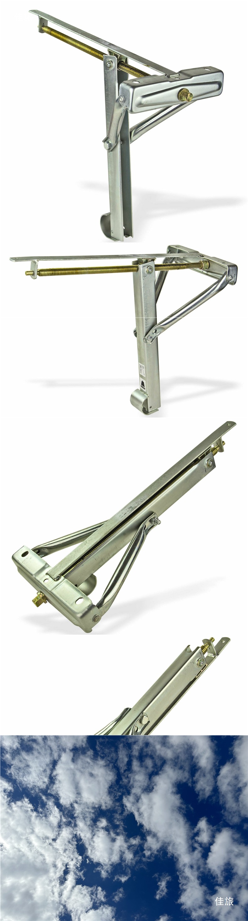 Trailer Rv Outrigger Support Leg 0kg Top Bracket Balance Stable Lift Camper Parking Support Leg Frame