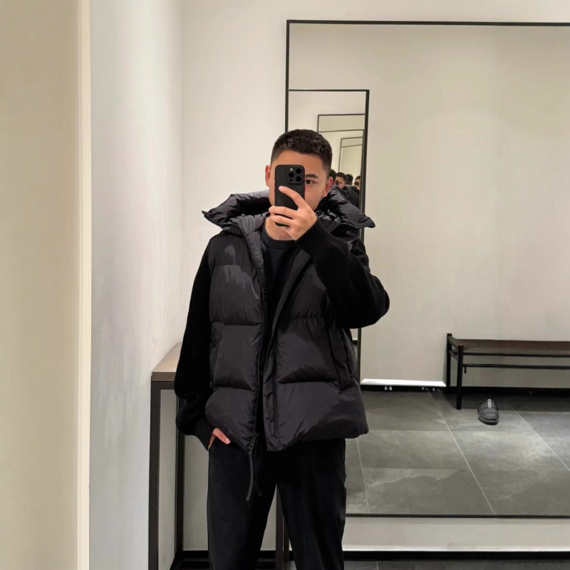 In-Stock Goose 2025 New Hooded down Jacket with Armband, Unisex Version
