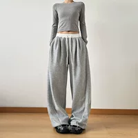 深色调废土风裤子2026早秋新款男女多口袋做旧工装裤|七夕开学穿搭