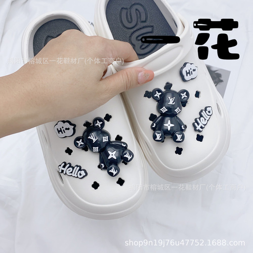 Hole shoes accessories cute cartoon diy shoe buckles shoe decoration shoe laces accessories PVC shoe buckles accessories accessories buckle