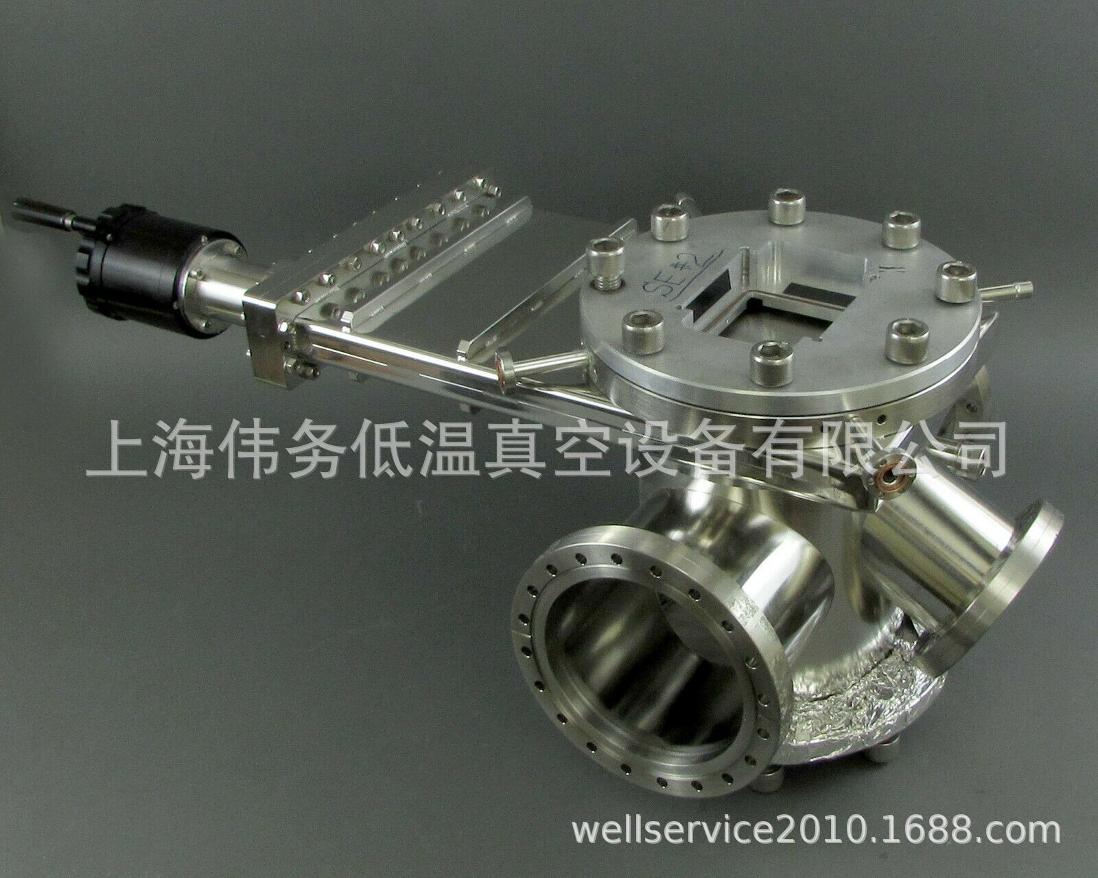 Nor-Cal Manual Linear Gate Valve, SS, Vacuum Chamber