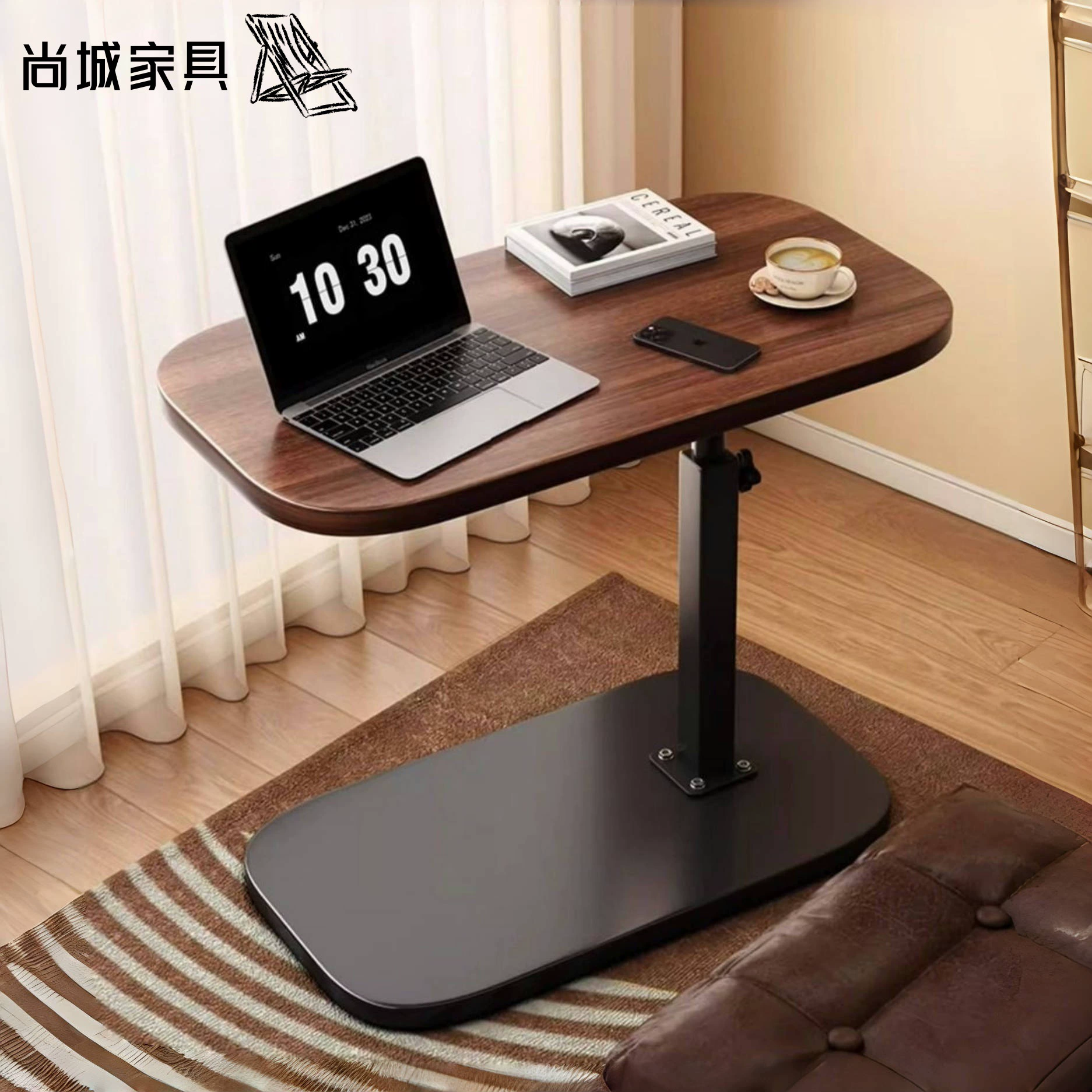 Оптовая продажа новых регулируемых складных столов, передвижных приставных кофейных столиков, столов для общежитий, маленьких столов, прикроватных тумбочек, с возможностью нанесения этикеток