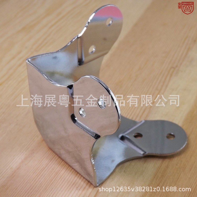 Bordes redondos bordes de caja de madera de tres lados 90 grados ángulo de protección de metal de hierro ángulo rectángulo código accesorios de caja de avión