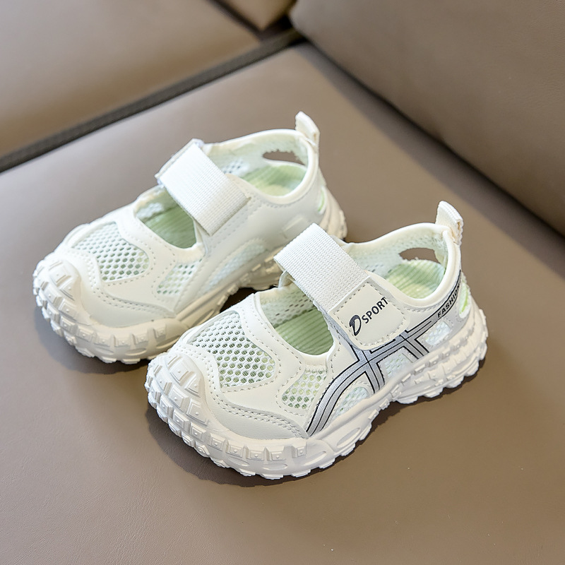 2026 sandalias de verano para niños respirables coreanos zapatos casuales de malla zapatos de playa zapatos deportivos en stock al por mayor image 6