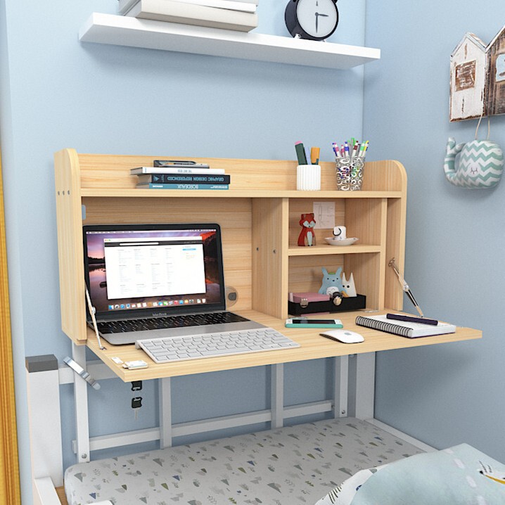 Bed Computer Table, College Dormitory Upper Bunk Suspended Lazy Study Table, Dormitory Lower Bunk Foldable Wholesale