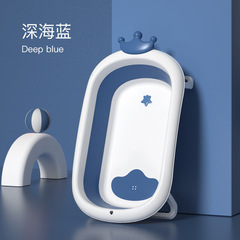 Baby bathtub baby folding bathtub children can sit and lie down bathtub toddler bath seat can sit and lie down bucket