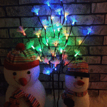 电池盒枝条灯 LED仿真树枝灯 ins北欧装饰20头圣诞节日创意彩灯