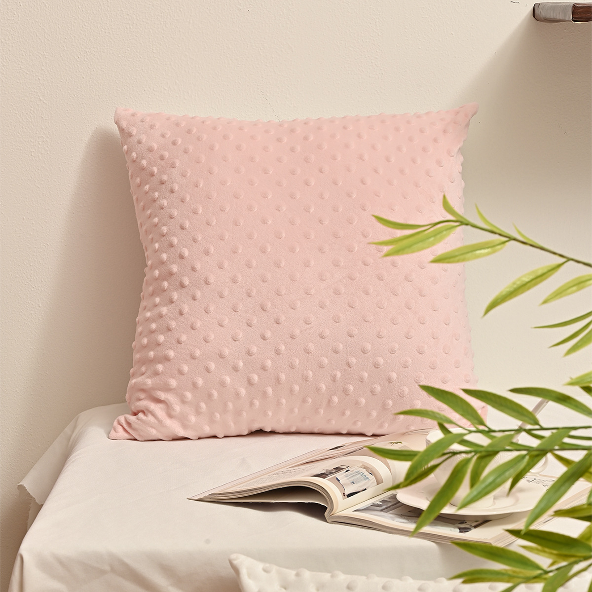 Amazon de color sólido pillowcase Jacquard pillowcase universal pillowcase pillowcase TEMU spot