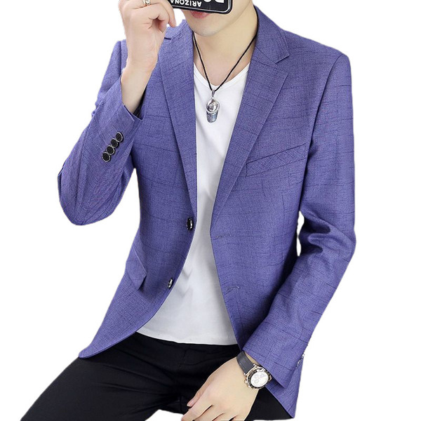 Men's spring trend casual thin classic suit jacket