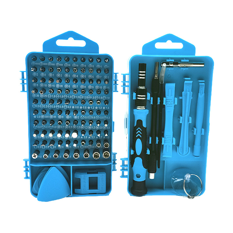 115-en-un juego de destornillador multifuncional Cruz hogar destornillador reparación teléfono móvil regalo combinación Caja de Herramientas