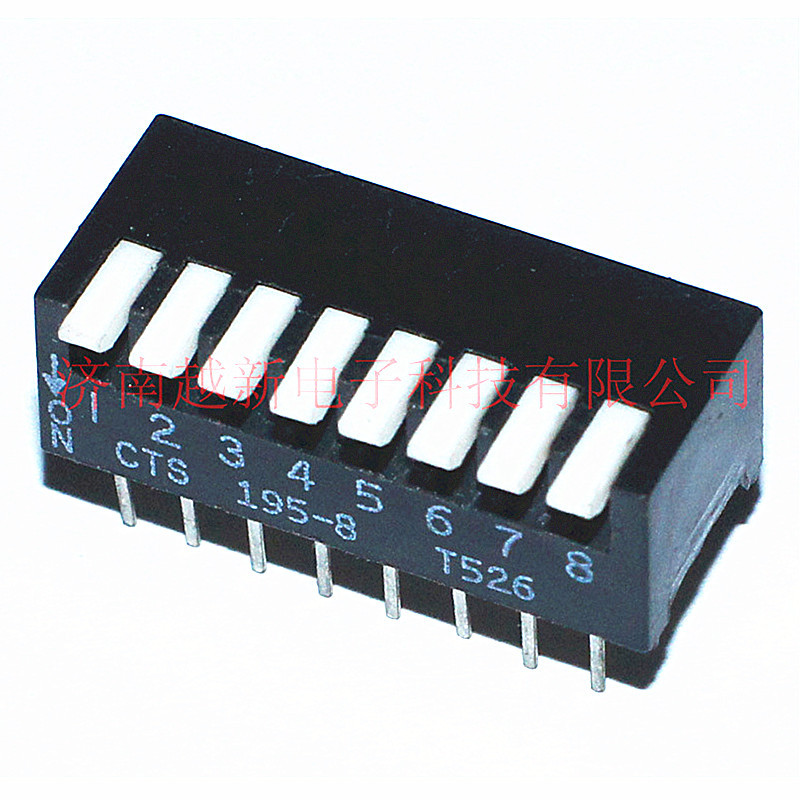 拨码开关8位CTS  195-8  195-8MS侧拨直插拨动DIP开关全新原装