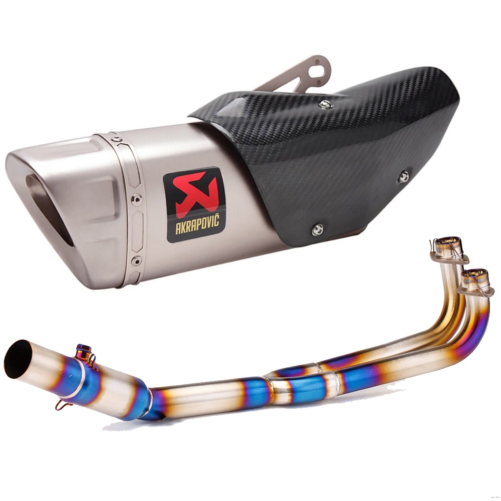Scooter Modified Exhaust Pipe Stainless Steel Front Section Scorpio Exhaust Pipe Full Section Suitable for Kymco Guangyang Ak550