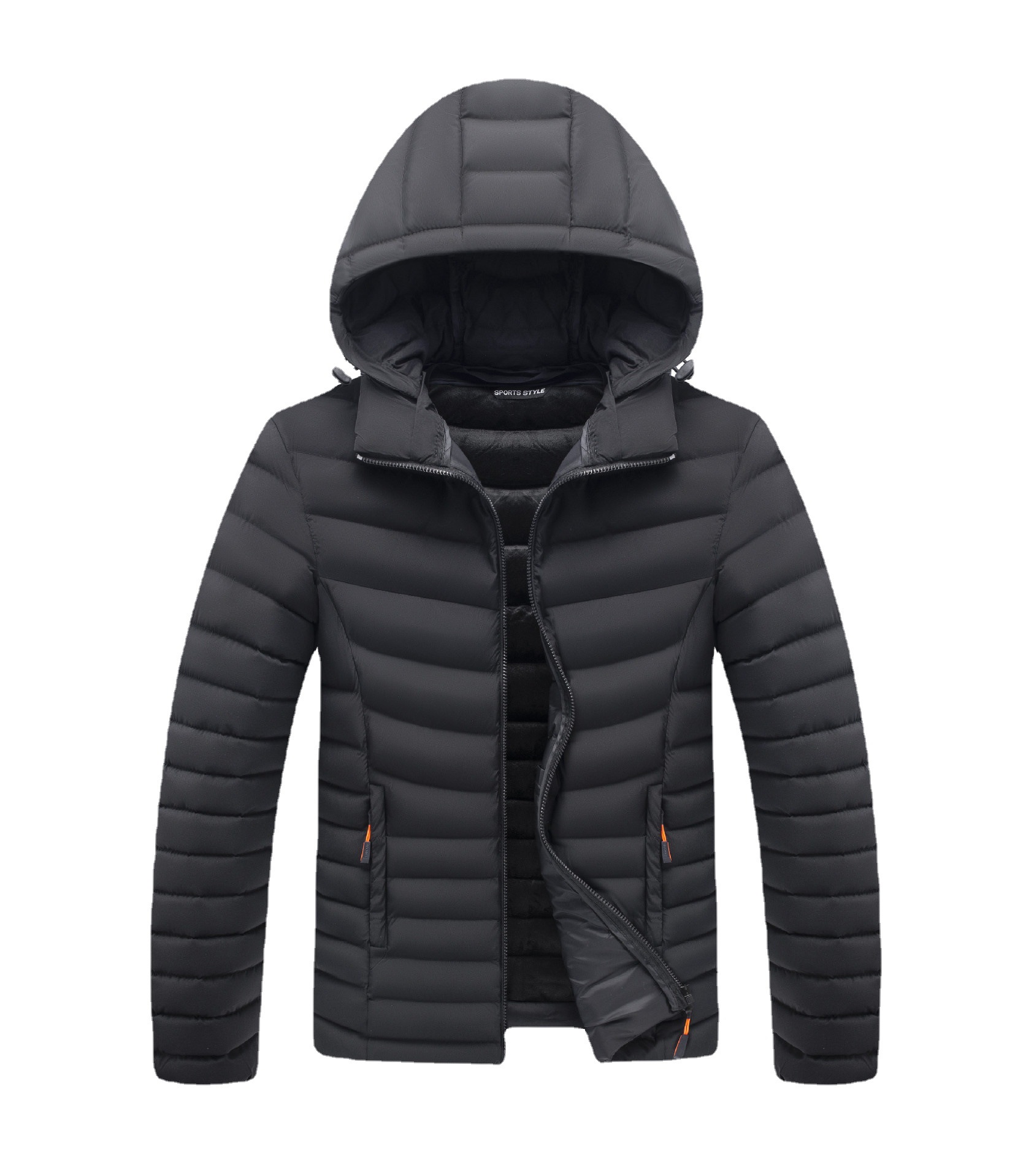 Abrigo de algodón acolchado abrigo de los hombres invierno 2023 ropa de algodón estilo coreano guapo engrosado forrado de lana abrigo de algodón acolchado de moda Comercio exterior abrigo de algodón acolchado