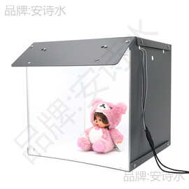 产品摄影棚处理图片照相摄影棚拍照灯箱简易器材背景折叠拍摄