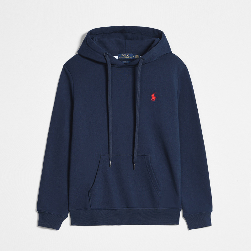 Pullover royal blue red label