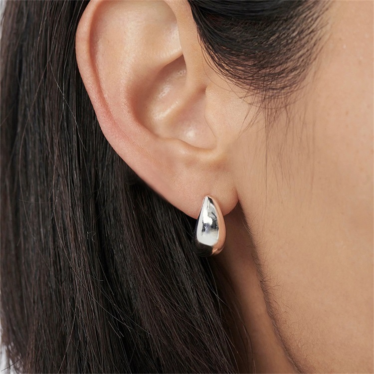 Fashion Geometric Stainless Steel Plating Ear Studs 1 Pair