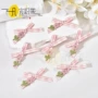 礼盒装少女粉白小花刺绣