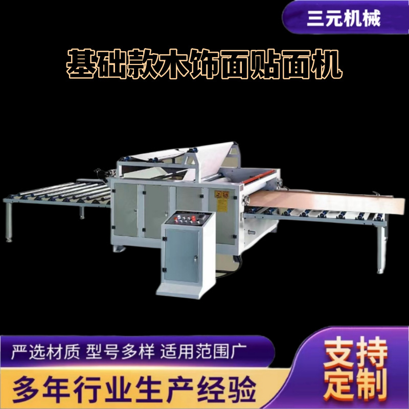 自动上下料密度板涂胶贴面线 木工机械 免漆大板木饰面数控贴面机