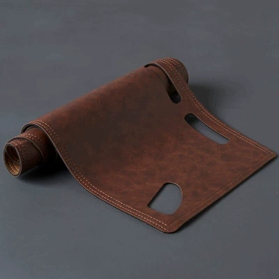 modified dashboard dust cover — Günəş əleyhinə siperlik - dana-v1-vintage-stone-pattern-leather-brown-saic-maxus-dana-v1