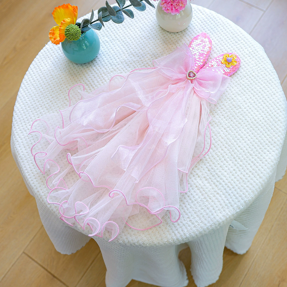 Одежда для домашних животных, одежда для собак и кошек, маленькие собаки и щенки, милые аксессуары, модные аксессуары, вуаль с кроличьими ушками