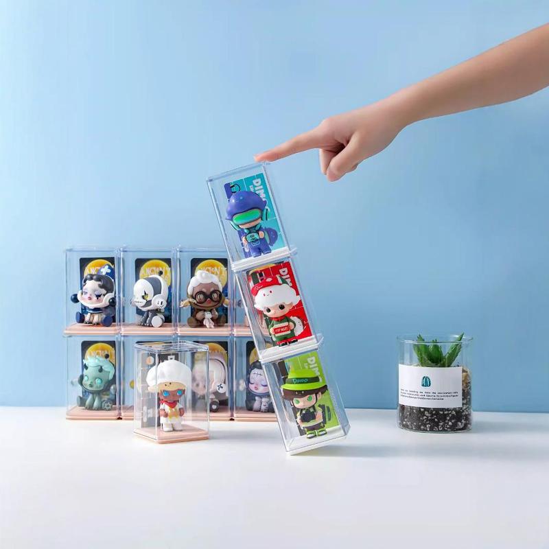 ブラインドボックス収纳展示棚バブルマットシングルフィギュアクリアキャビネットpopマートフィギュア収纳PSディスプレイボックス|undefined