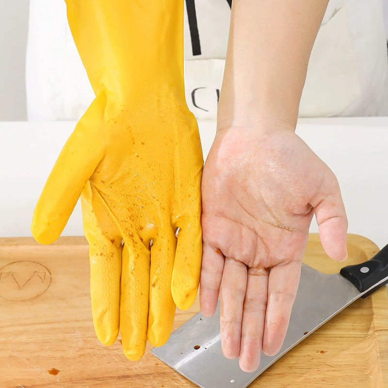 Очень толстые перчатки для мытья посуды для женщин, для уборки дома и кухни, оптом с TikTok, утолщенные и нескользящие.