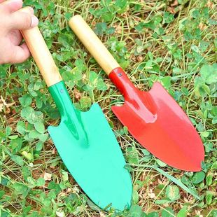 13 Gardening Tools Shovel Digging Wild Vegetable Shovel Small Flower Shovel Wooden Handle Small Shovel Shovel Household Small Shovel Multi-Function