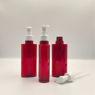 150ml Lotion Bottle Pet High-Value Shampoo and Shower Gel Sub-Bottle Body Lotion Push-Type Pump Head Flat Bottle