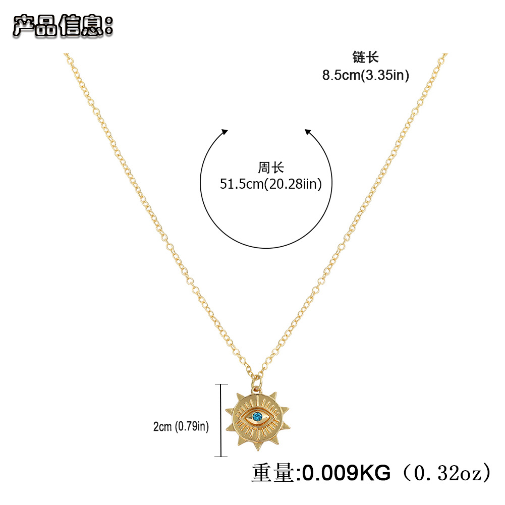 Fashion Exaggerated Devil's Eye Necklace display picture 1