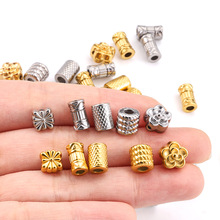 不锈钢串珠散珠通孔珠真空炉内电镀手链项链串珠不锈饰品配件diy