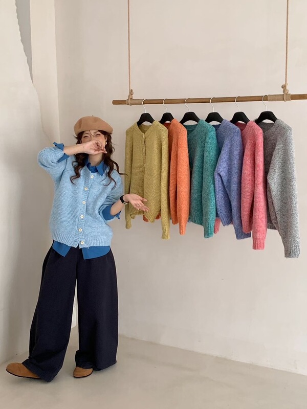 法式高级感复古花纱毛衣外套女2025秋冬新款宽松软糯针织开衫上衣|undefined
