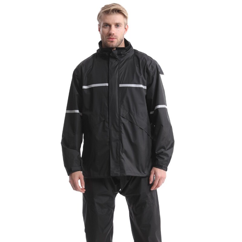 Wholesale raincoat rain pants suit split outdoor riding fishing rainproof windproof reverse view duty unisex Wholesale raincoat rain pants suit split outdoor riding fishing rainproof windproof reverse view duty unisex