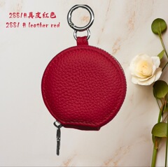 日韓小銭入れ女性用円形ファスナー短い小銭入れ鍵カードバッグ硬貨カバンファッション革バッグイヤーカバン