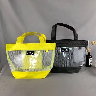 High-grade PVC small size Handbag Small Fresh Transparent Simple Hand Bag All-match Casual Street Cosmetic Bag