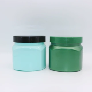 定制 500ml 塑料四边形面膜发膜罐子空瓶化妆品包材